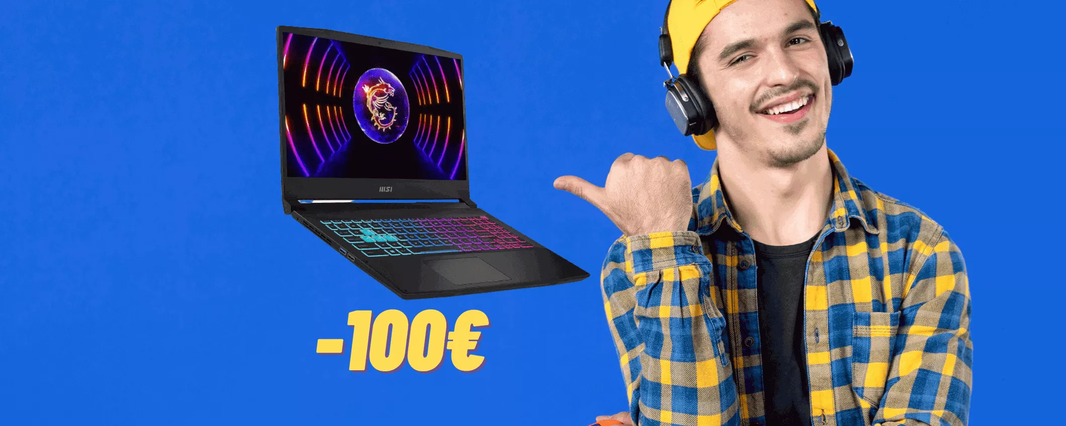 MSI: notebook da gaming SCONTATO DI 100 EURO su Amazon