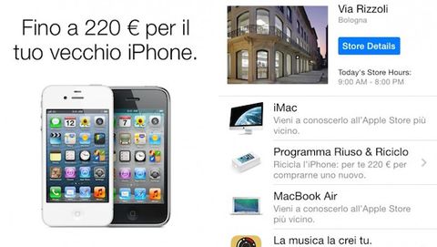 'Rinnova il tuo iPhone', anche in Italia fino a 220€ di sconto sui nuovi modelli