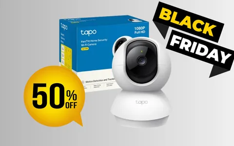 Black Friday al capolinea: Telecamera Wi-Fi da Interno Tapo a 19€ (-50%)
