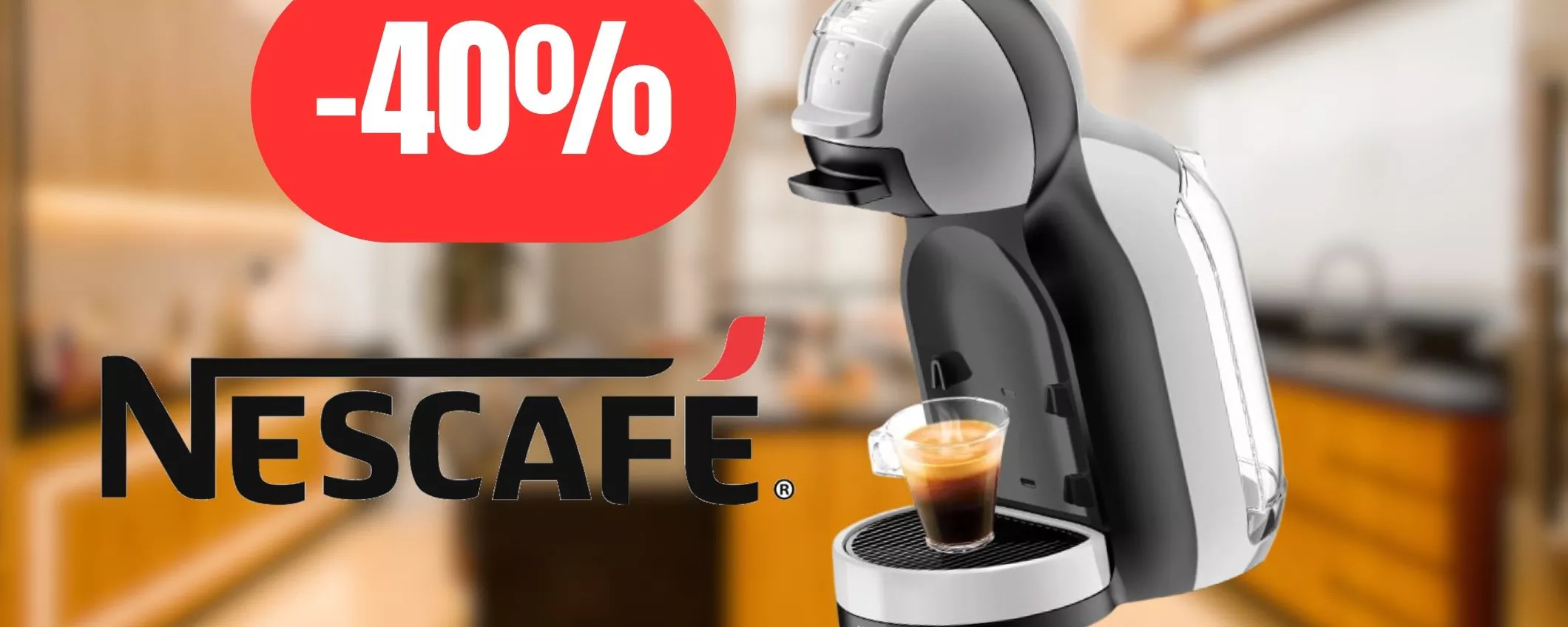 Macchina del caffè Nescafé Dolce Gusto al 40% di sconto su Amazon