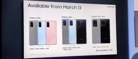 Samsung Galaxy S20 series: primo contatto