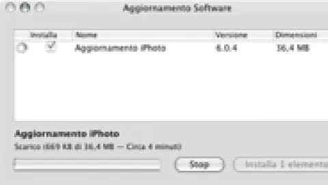 Aggiornamento iPhoto 6.0.4