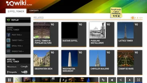 Qwiki: la ricerca diventa multimediale e aiuta Facebook
