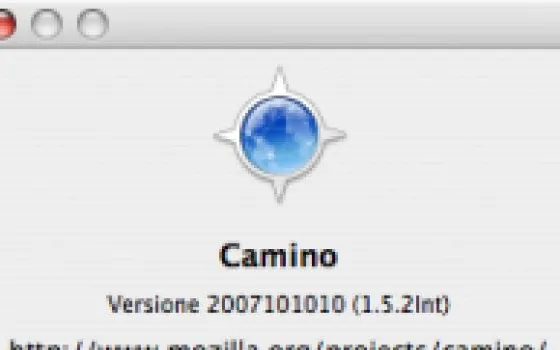 Disponibile Camino 1.5.2 dal sito mirror