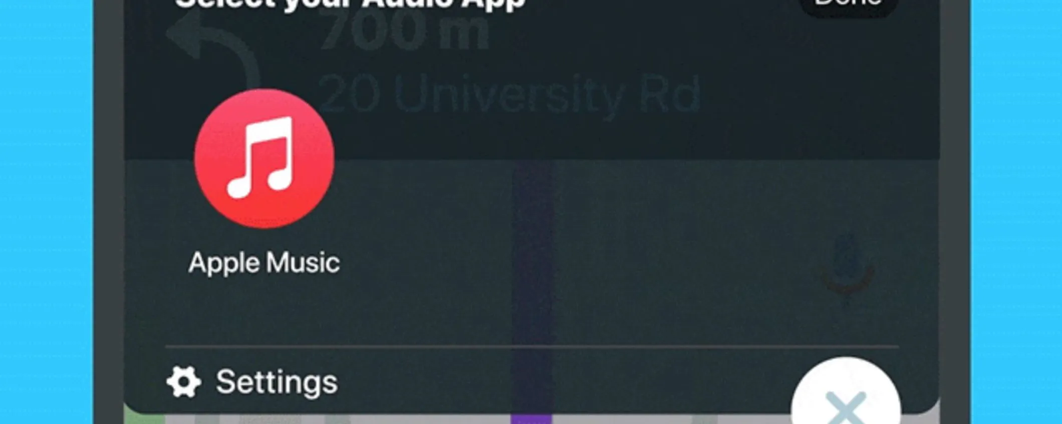 Sentire e gestire Apple Music su Waze
