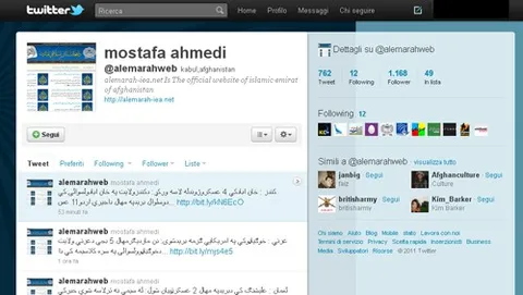 I talebani usano Twitter