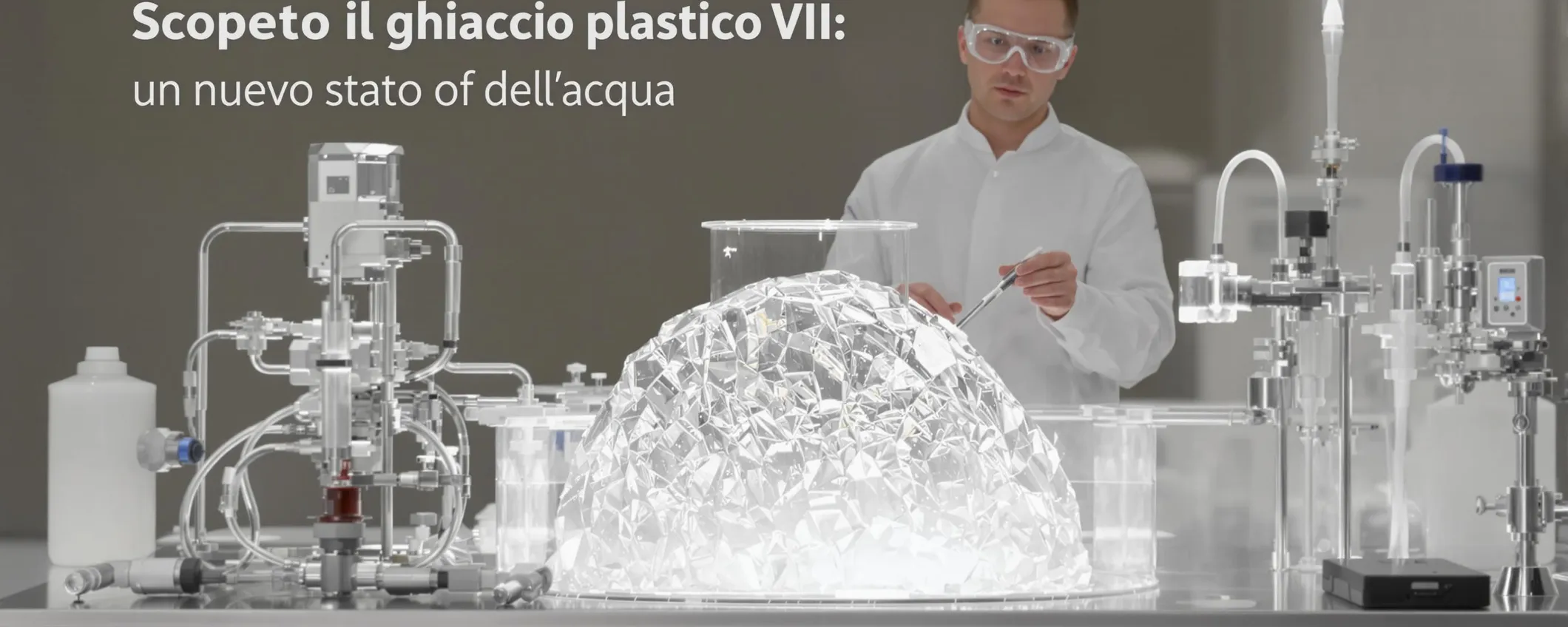Scoperto il ghiaccio plastico VII: un nuovo stato dell'acqua