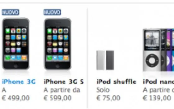 iPhone disponibile anche su Apple Store Online