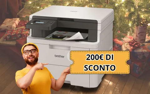 Stampante Multifunzione Brother: OLTRE 200€ di sconto folle su Amazon