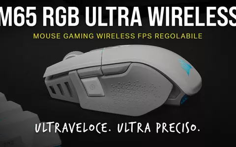 BOMBA Amazon: Mouse gaming Corsair M65 RGB Ultra Wireless a 99,99€ (MINIMO STORICO)