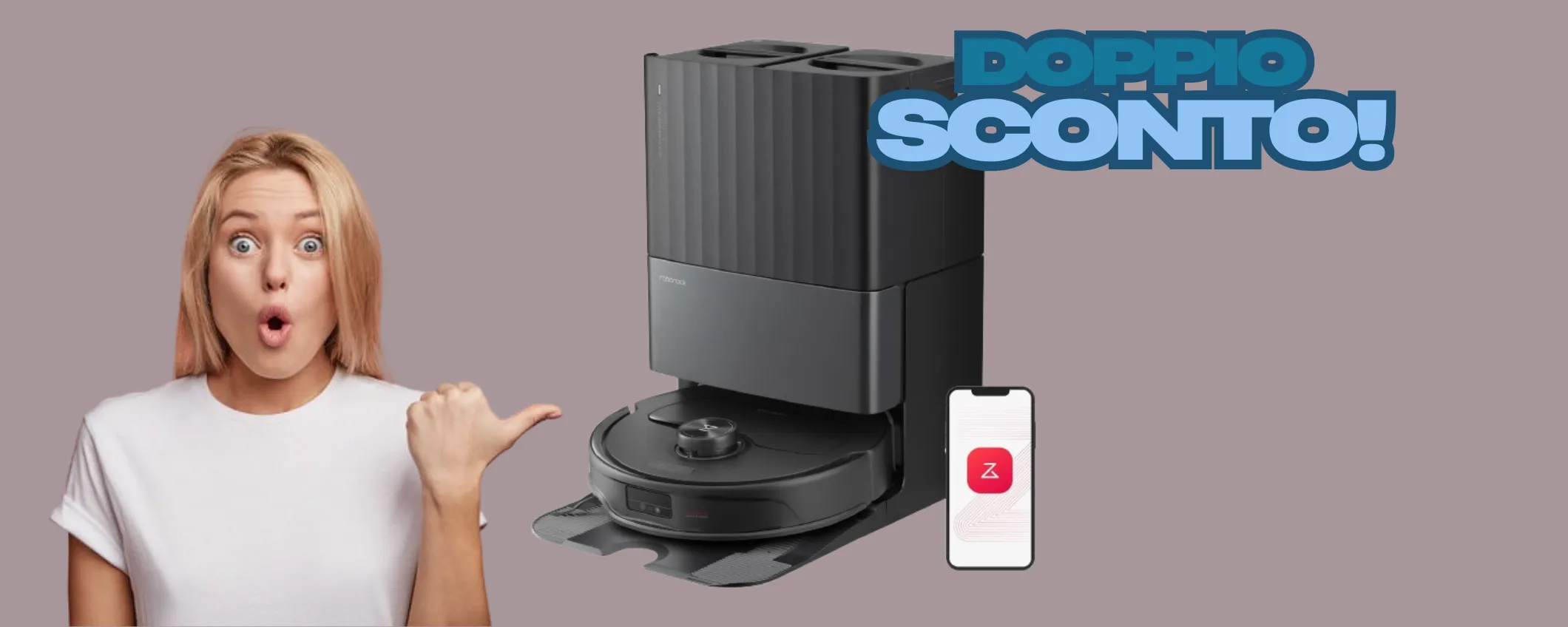 Robot Aspirapolvere Roborock in doppio sconto: oggi è tuo a 500€ in meno