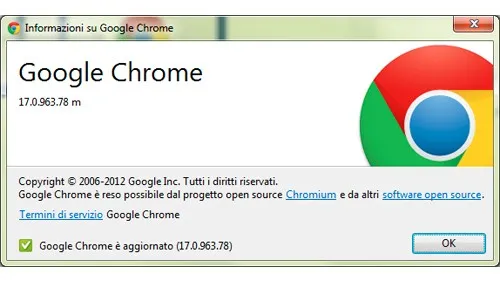 Chrome, versione 17.0.963.78 dopo il Pwn2Own