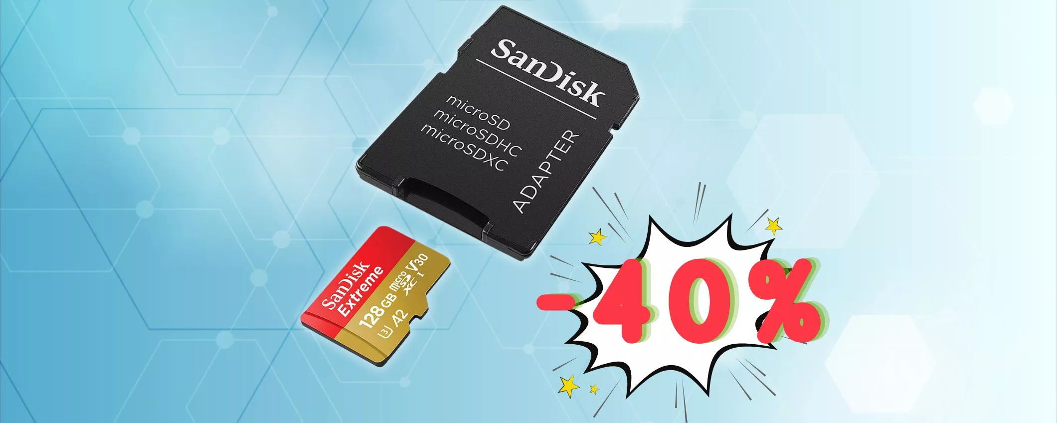128GB di potenza SanDisk Extreme: un AFFARE a €23,37 (-40%)