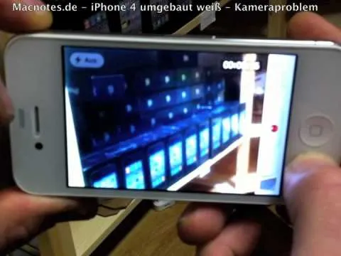 iPhone 4 weiß, umgebaut - Kamera- und Sensorproblem bei Blitzlicht