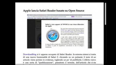 La funzione Safari Reader? È frutto di un progetto open source