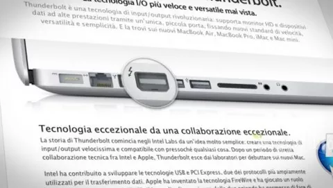 Thunderbolt sarà sugli ultrabook di Asus, Acer e Lenovo