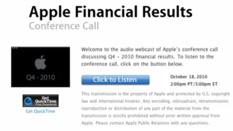 Apple supera le aspettative Q4 con 0,34 miliardi di fatturato