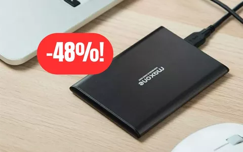 Con questo hard disk esterno da 500GB non avrai più problemi di storage (-48%!)