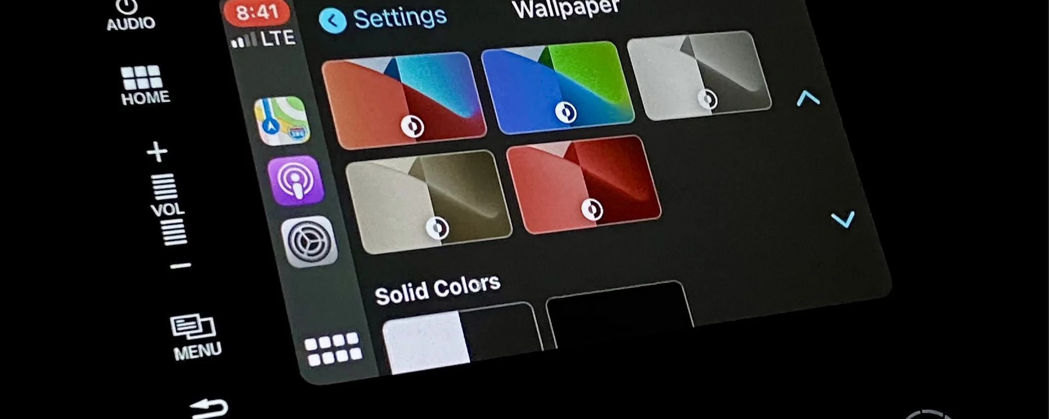 iOS 14, cambiare sfondo in CarPlay