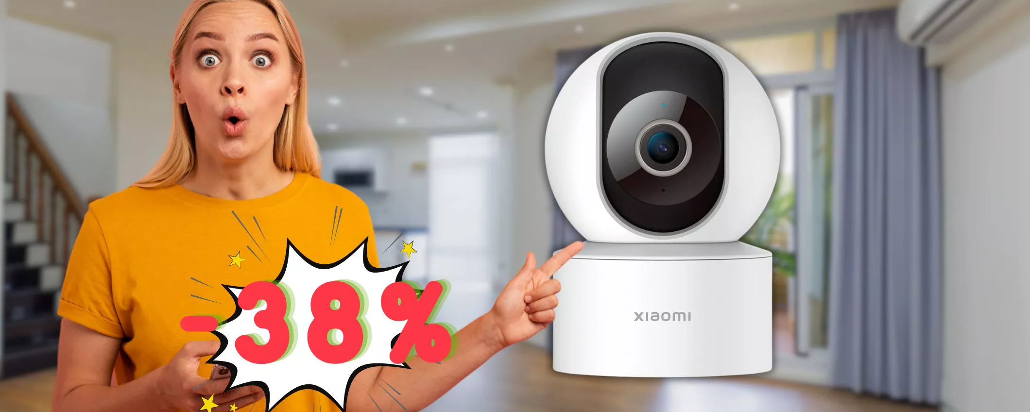 Non perdere la Xiaomi Smart Camera C200 quasi a metà prezzo! (27,99€)