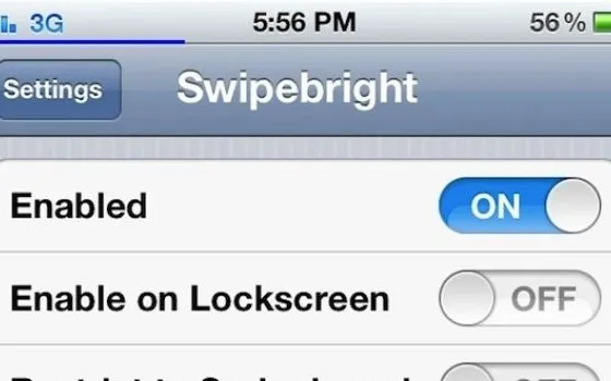 Swipebright, l'hack iOS che regola la luminosità dello schermo