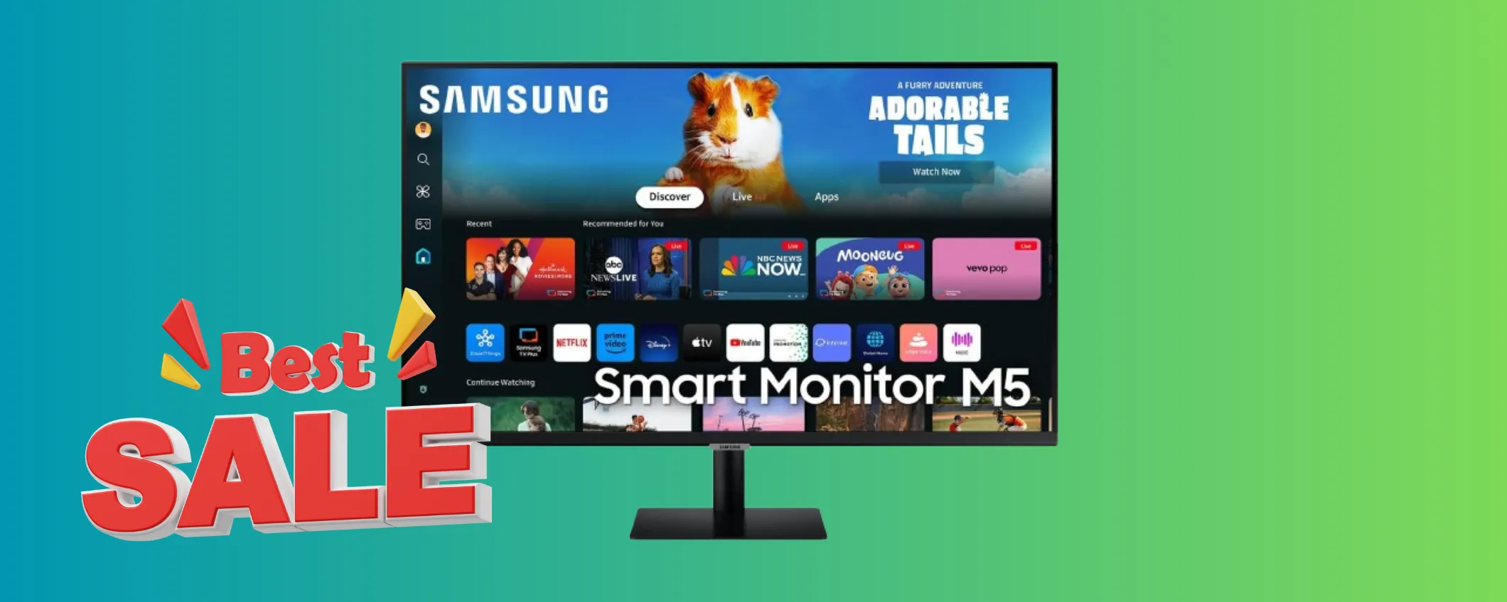 Offerta folle: Samsung Smart Monitor M5 a 199,90€ con un risparmio del 33%!