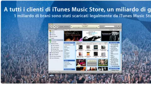 Musica digitale: venduto il miliardesimo brano su Apple iTunes