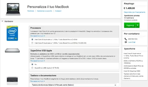 Nuovo MacBook 12'', 4-6 settimane di attesa per le prime consegne
