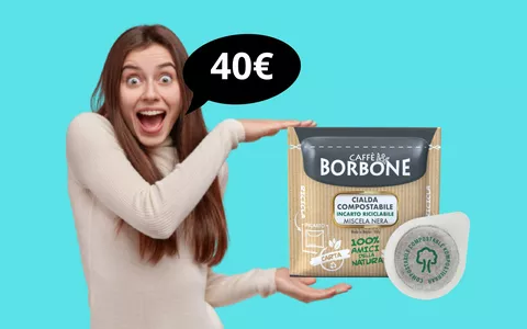 Caffè Borbone, fai la scorta di Cialde miscela Nera: OGGI 300 le paghi solo 40 euro!