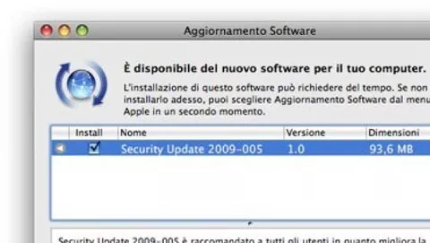 Security Update 2009-005 per Mac OS X