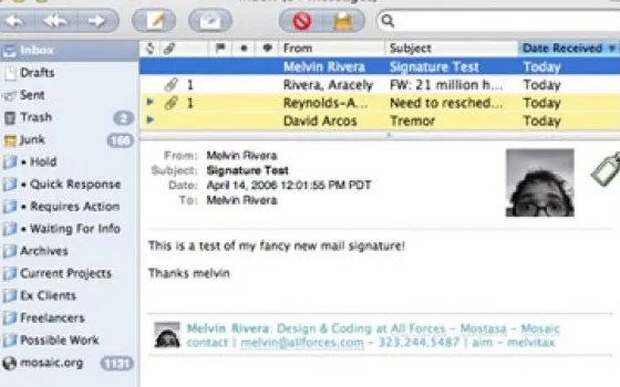 Firme in CSS per Mail.app