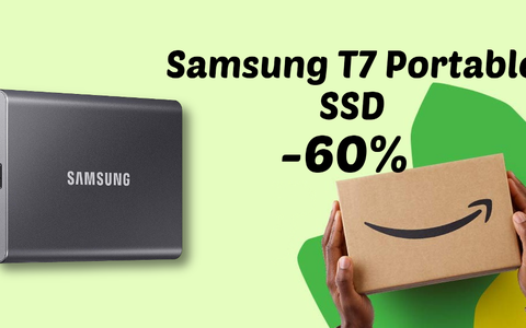 Samsung T7 Portable SSD: PAZZO -60% con le Offerte di Primavera
