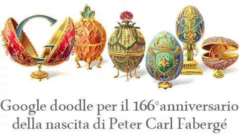 Peter Carl Fabergé celebrato con un Google doodle