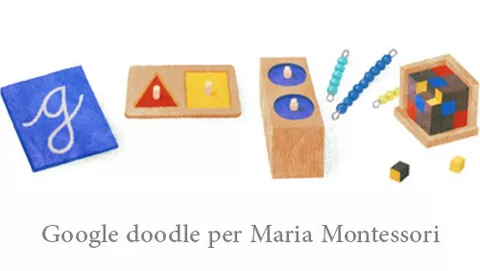 Maria Montessori celebrata con un Google doodle