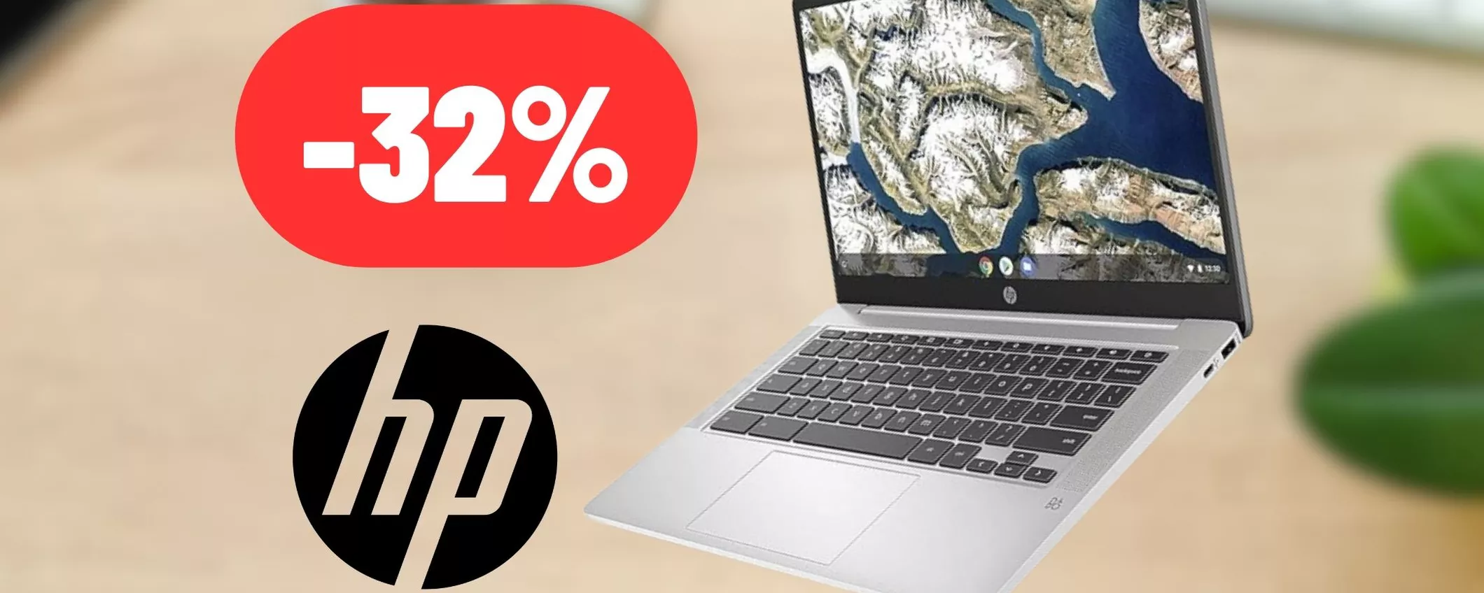 HP: Chromebook perfetto per continuare a lavorare anche al mare o in montagna (-32%)