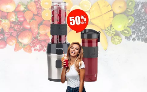 Con il MINI FRULLATORE PORTATILE mangi sano ANCHE IN VACANZA per soli 29€ -  Melablog