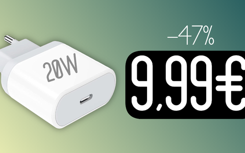 Caricabatterie USB-C da 20W a MENO DI 10€ su Amazon (-47%)