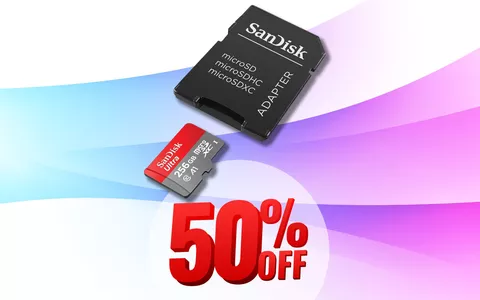 SanDisk Ultra 128 GB + Adattatore: 50% DI SCONTO solo per oggi