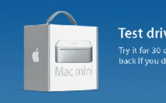 Agli americani un Mac Mini per 30 giorni, gratis