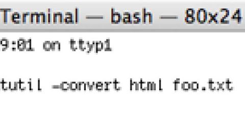 HTML da linea di comando