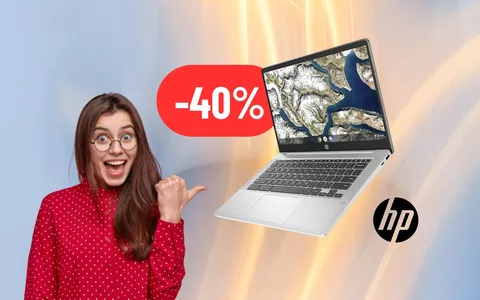 Chromebook HP perfetto per lavoro, studio e svago al 40% di sconto