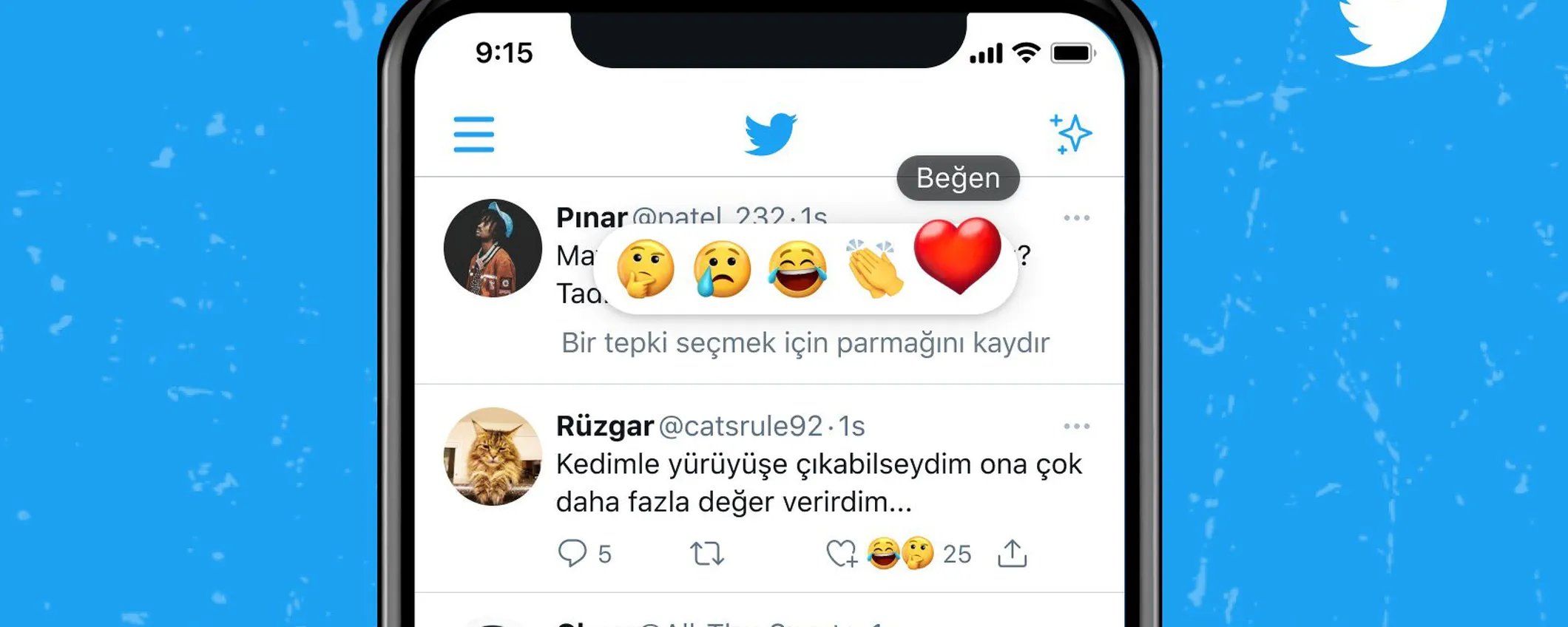 Twitter, iniziati i test per le reazioni con emoji ai tweet