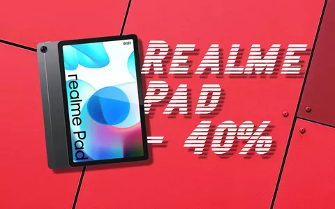 Realme Pad 4+64GB: CROLLA ulteriormente il prezzo del tablet con display 2K