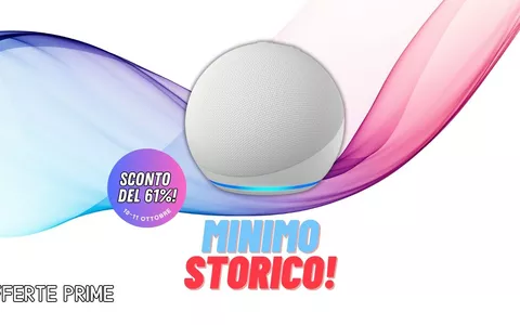 BASTANO 21€ per avere l'Echo Dot (5ª generazione) con  le Offerte Prime