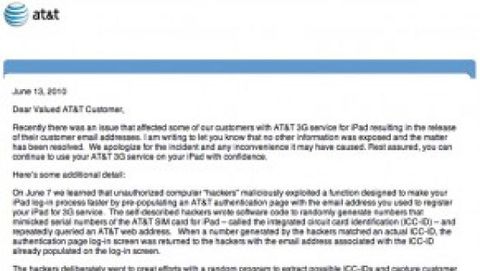 AT&T si scusa con una email per l'attacco hacker subito