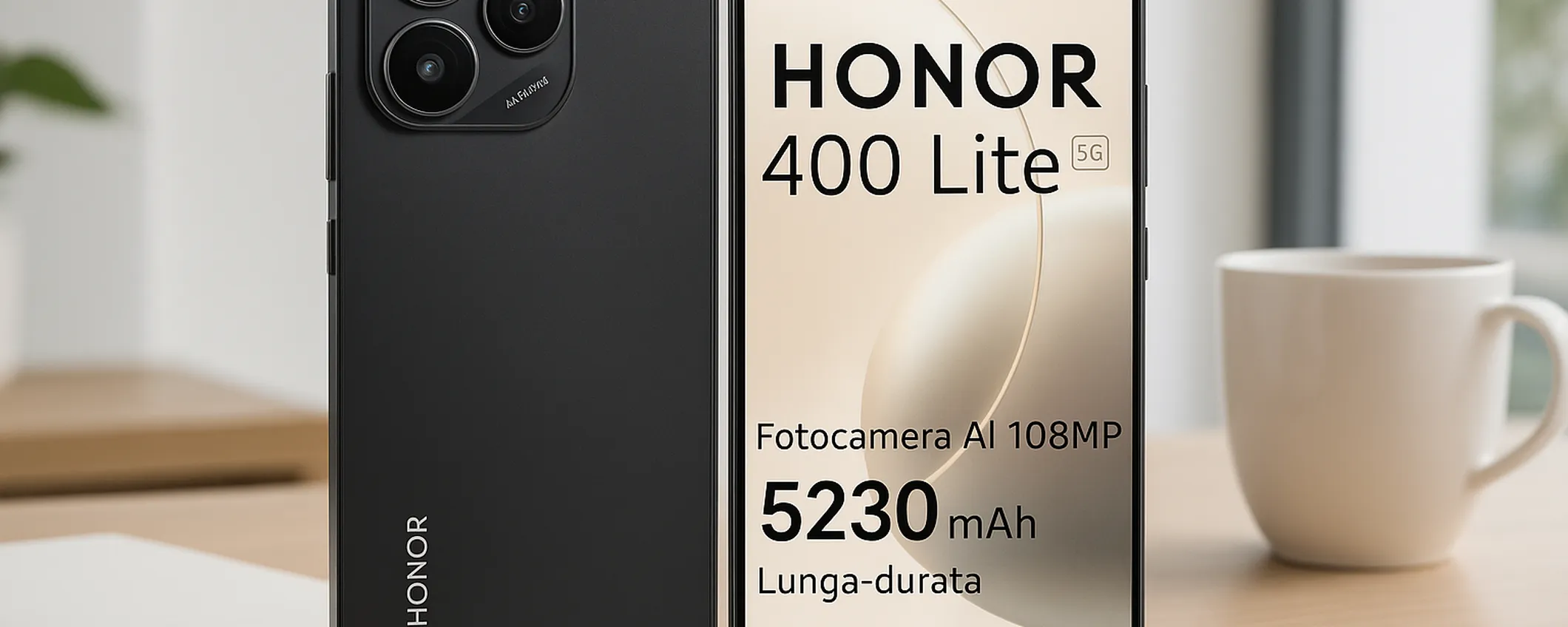 HONOR 400 Lite 5G in offerta: potenza, stile e risparmio su Amazon