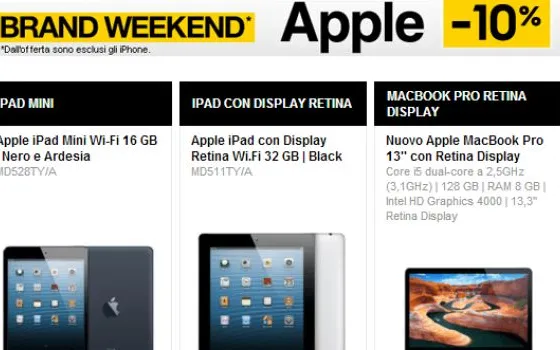 Fnac sconta i prodotti Apple per tutto il weekend