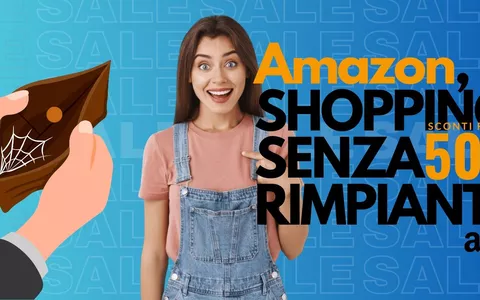 Portafogli AMICO Amazon lo shopping domenicale SENZA RIMPIANTI: tutto al 50%