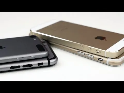 Gold And Space Gray iPhone 6 (Mockup) vs iPhone 5s / iPod touch 5G