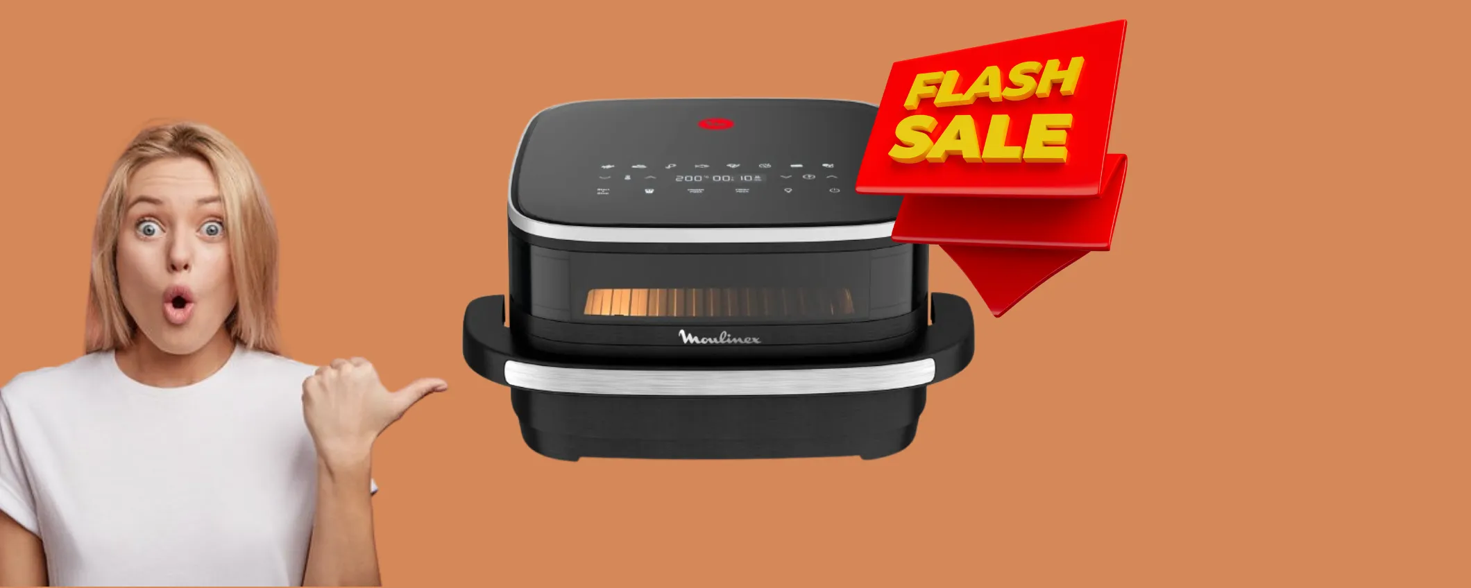 Svendita folle sulla Friggitrice ad aria Moulinex XL: offerta in scadenza